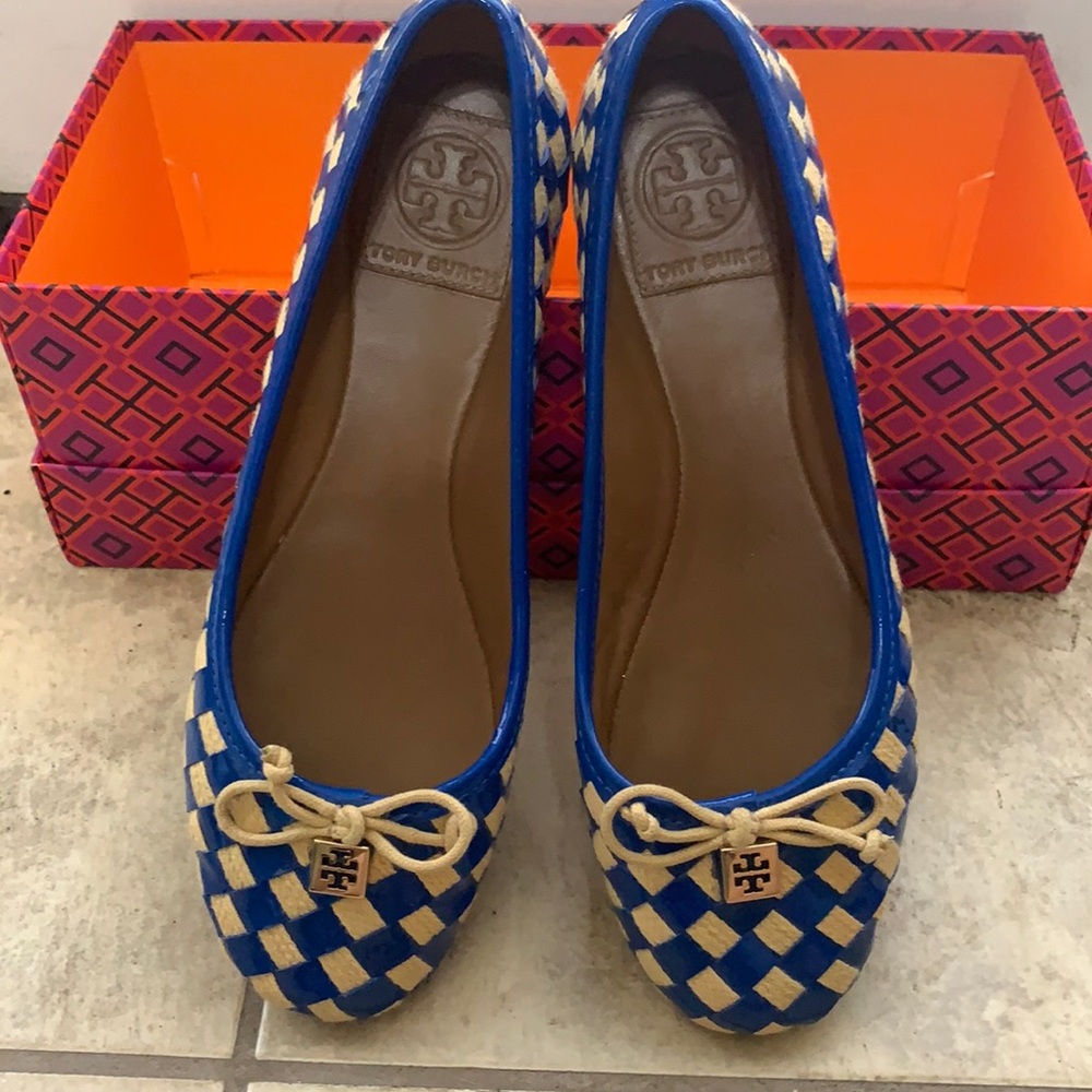 Tory Butch weaved flats, 5.5